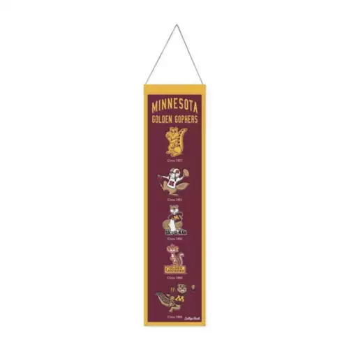 Wincraft Minnesota Golden Gophers Wool Evolution Banner 1 Wincraft Minnesota Golden Gophers Wool Evolution Banner