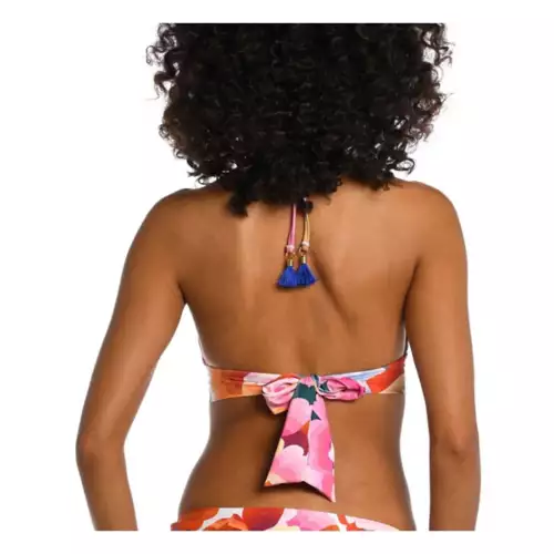 Women's La Blanca Floral Rhythm Banded Halter Bikini Top Swimsuit 2 Women's La Blanca Floral Rhythm Banded Halter Bikini Top Swimsuit - Image 2