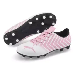 Girls' Puma Tacto II FG/AG Jr. Molded Soccer Cleats -Fashion Clothing Shop 19510015898 3