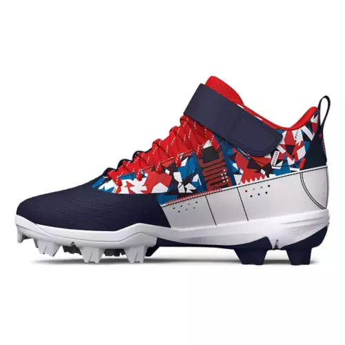 Boys' Under Armour Harper 7 Mid USA RM Jr. Molded Baseball Cleats 2 Boys' Under Armour Harper 7 Mid USA RM Jr. Molded Baseball Cleats - Image 2
